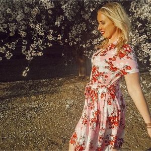 Pink Floral Dress
